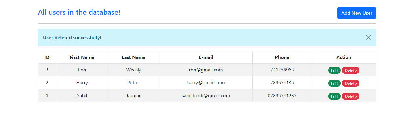 CRUD App Using Bootstrap 5, PHP-OOP, PDO-MySQL, Fetch API of ES6